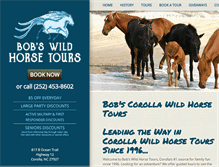 Tablet Screenshot of corollawildhorsetours.com
